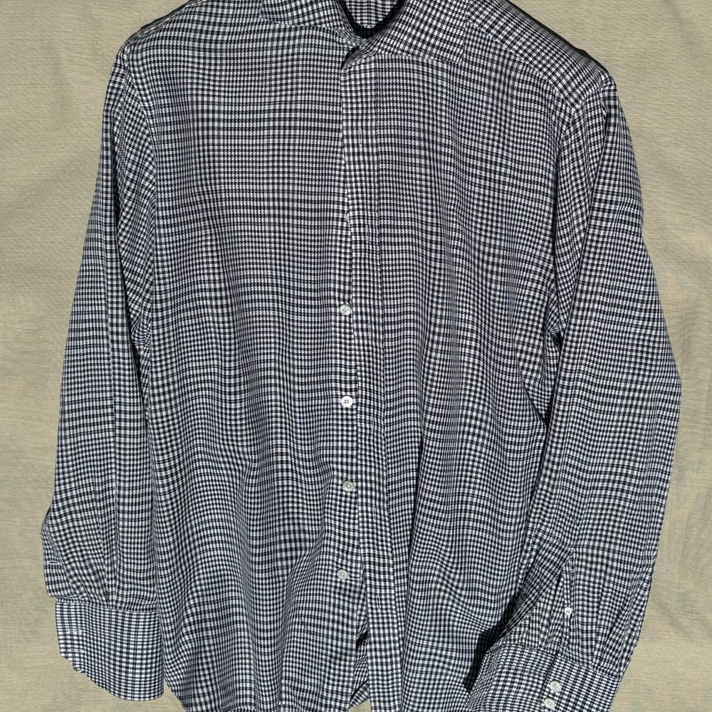 Tom Ford Black and White Casual Button Down Shirt IT 42 16 1/2